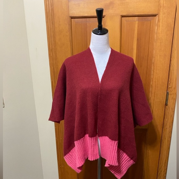 NWT On 34 Tight Knit Reversible Kimono Wrap - Picture 2 of 5